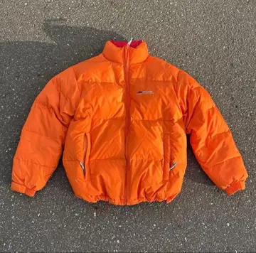 PIKO 다운 자켓 오렌지 00s 90s Y2K 아웃도어 충전솜