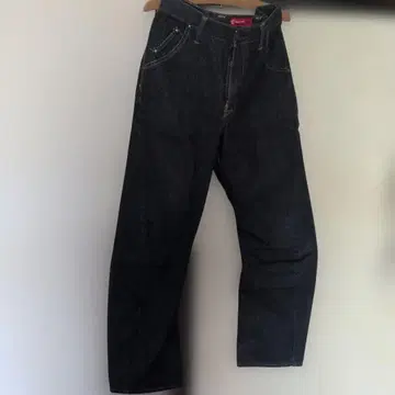 E FUNCTION 다크 블루 스트레이트 청바지