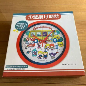 산리오 벽걸이 시계 빛나는 기능 포함