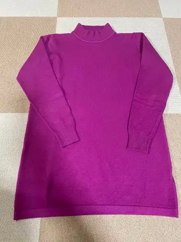 튜닉 기장 긴팔 니트 스웨터