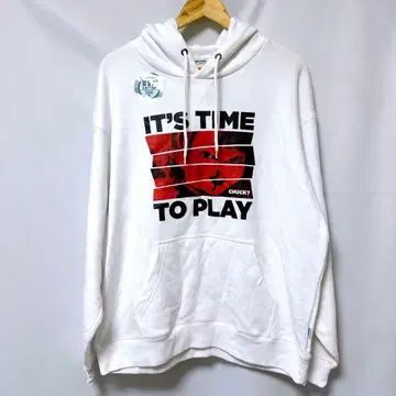 [ 익명 배송 ] 처키 긴팔 후드티 화이트