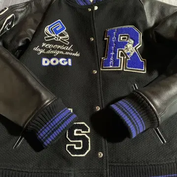 리버설 DOGI 바시티 자켓 L 사이즈 블랙