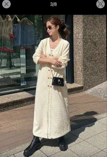 SHEIN 여성용 V넥 루즈 메탈 버튼 장식