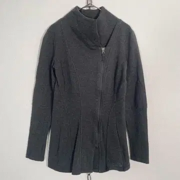 THE NORTH FACE 코튼 지퍼 후드티 다크 그레이 XS