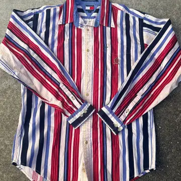 TOMMY HILFIGER 스트라이프 긴팔 셔츠