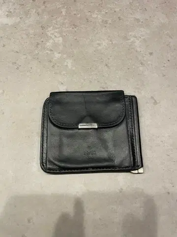 20/80 가죽 접이식 지갑 네이비