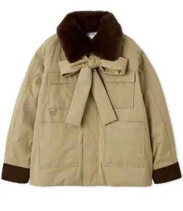 FURFUR 패디드 보타이 워크 블루종