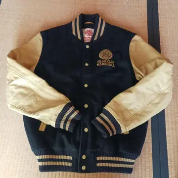 FRANKLIN MARSHALL 바시티 자켓 네이비/베이지