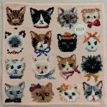 페이러 손수건 미사용 새상품 러브러리 프리티 캣츠