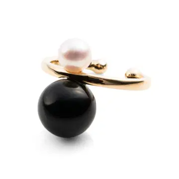 Hirotaka (히로타카) 이어커프 오닉스 더블 펄 이어커프