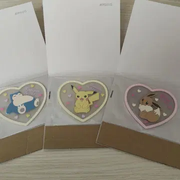 포켓몬 하트형 코스터 3개 세트