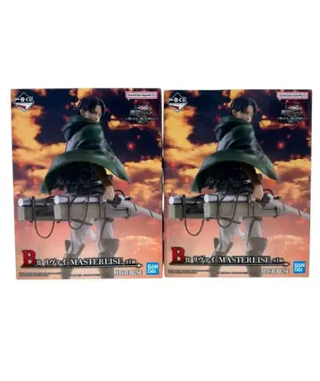 진격의 거인 제일복권 B상 리바이 피규어 2체 세트