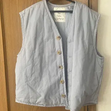 searoomlynn 라이트 블루 슬리브리스 베스트 프리 사이즈