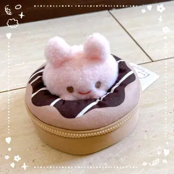 [ 택 포함 ] 포메라니안 모찌 도넛형 봉제 인형 소품함 1