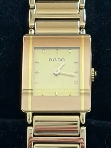 RADO 다이아스타 골드 스퀘어 여성용 손목시계