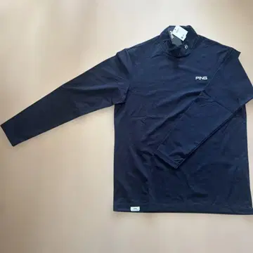 새상품 PING 네이비 긴팔 하이넥 셔츠 사이즈 LL