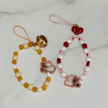 꼬리 두 개 달린 아기 여우 텐코 퐁키치 방울 참 스트랩 시마무라