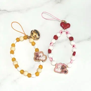 꼬리 두 개 달린 아기 여우 텐코 퐁키치 방울 참 스트랩 시마무라