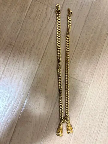 골드 트위스트 체인 목걸이