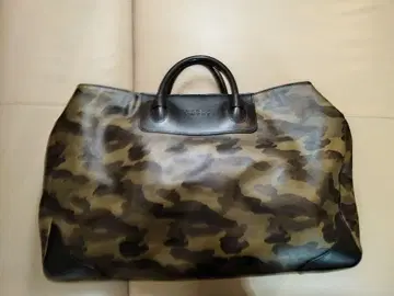[ 레어 새상품급 ] 카모 패턴 골프 보스턴 백 가죽