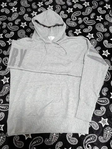 AKM 그레이 후드 부착 후드티