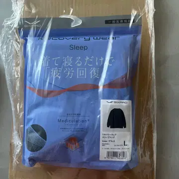 SIXPAD 리커버리 웨어 슬리브 탑 L 블랙