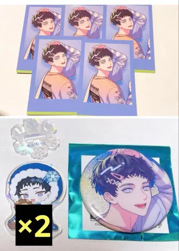 브레마이 신가 아크릴 스탠드 캔뱃지 사진풍 카드