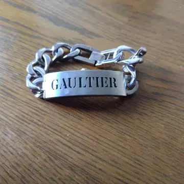 배터리 방전된 jean paul gaultier 손목시계 로고 ID 팔찌