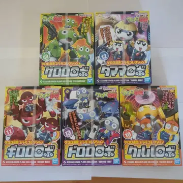 개구리 중사 케로로 프라모델 컬렉션 5체 세트