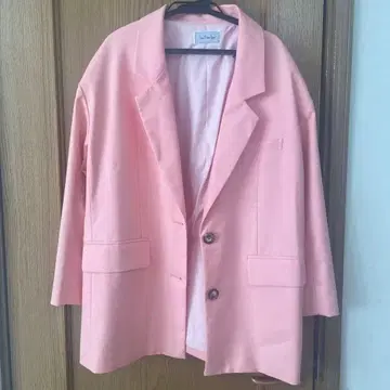 새상품급 searoomlynn 핑크 테일러드 자켓