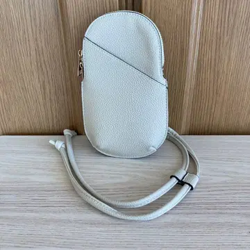 화이트 스마트폰 숄더백