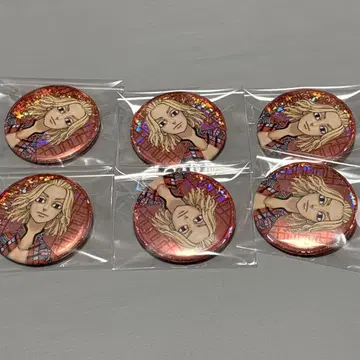 도쿄 리벤저스 신체험전 마지막 세계선 마이키 홀로 캔뱃지 6개 세트