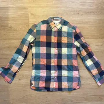 체크 무늬 셔츠 M 사이즈 멀티 컬러