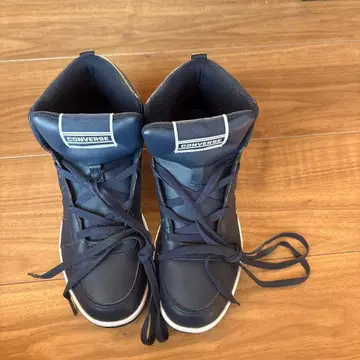 CONVERSE 네이비 하이컷 스니커즈 키즈 23cm