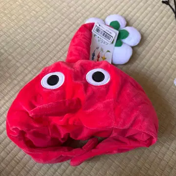 피크민 코스튬 모자 빨간 피크민
