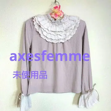 프릴 칼라 소매 리본 풀오버