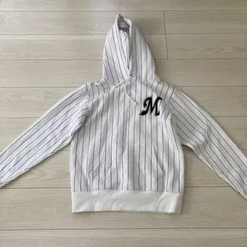 지바 롯데 마린스 Majestic 스트라이프 후드티 S 사이즈