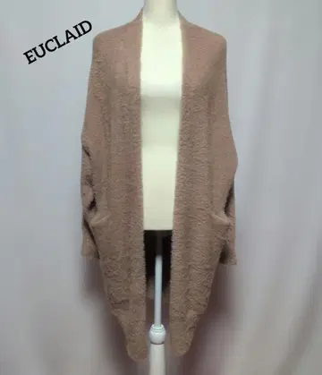 미사용 EUCLAID 핑크 베이지 긴팔 겉옷 코디건