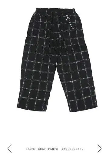 이쿠미 ikumi 바지 팬츠 블랙 블랙