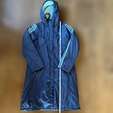 adidas 후드 부착 벤치 코트