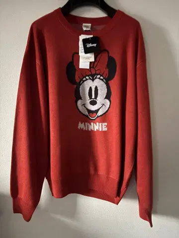 디즈니 미니 마우스 니트 스웨터 새상품 가을/겨울 미니