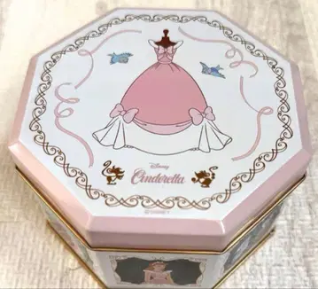 디즈니 스토어 신데렐라 75주년 과자 팔각 드레스 틴케이스