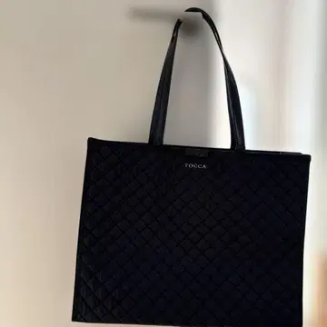 TOCCA 퀼팅 토트백 네이비