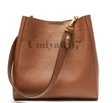 [ 숄더백 ] 천연 가죽 브라운