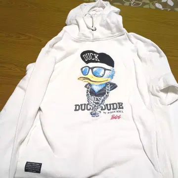 ONE SOUL 독대드 후드티 화이트