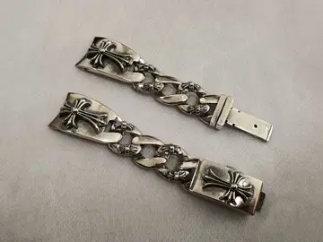 실버 925 크로스 모티브 팔찌 20mm