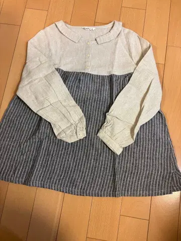 SM2 스트라이프 절개 긴팔 풀오버 셔츠