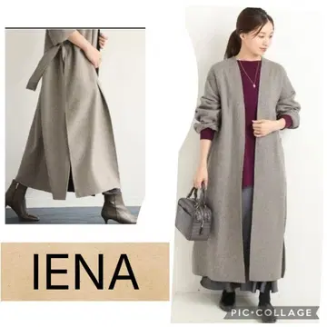 새상품급 이에나 MANTECO 더블 페이스 코트 34