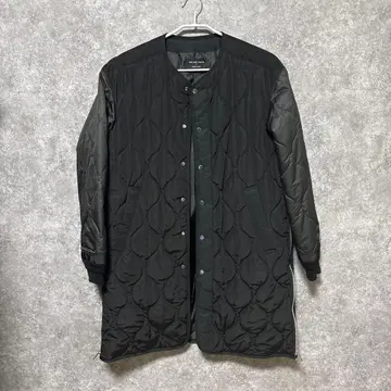 UNITED TOKYO 블랙 퀼팅 자켓/코트