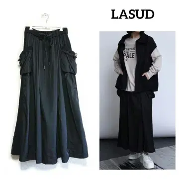 새상품 LASUD 라슈드 포켓 디자인 밀리터리 스커트